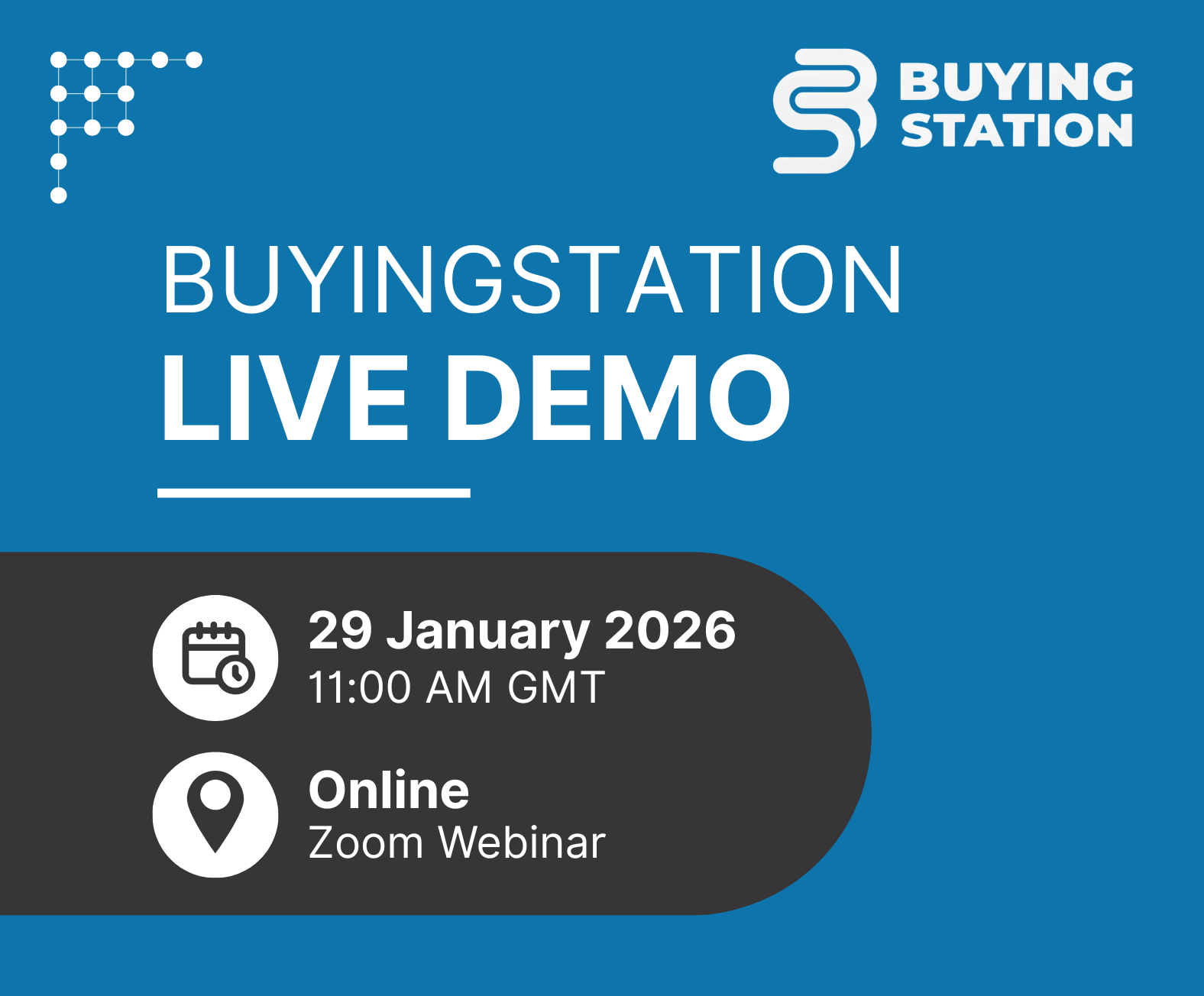 BuyingStation Live Demo scheduled for 29th January 2026